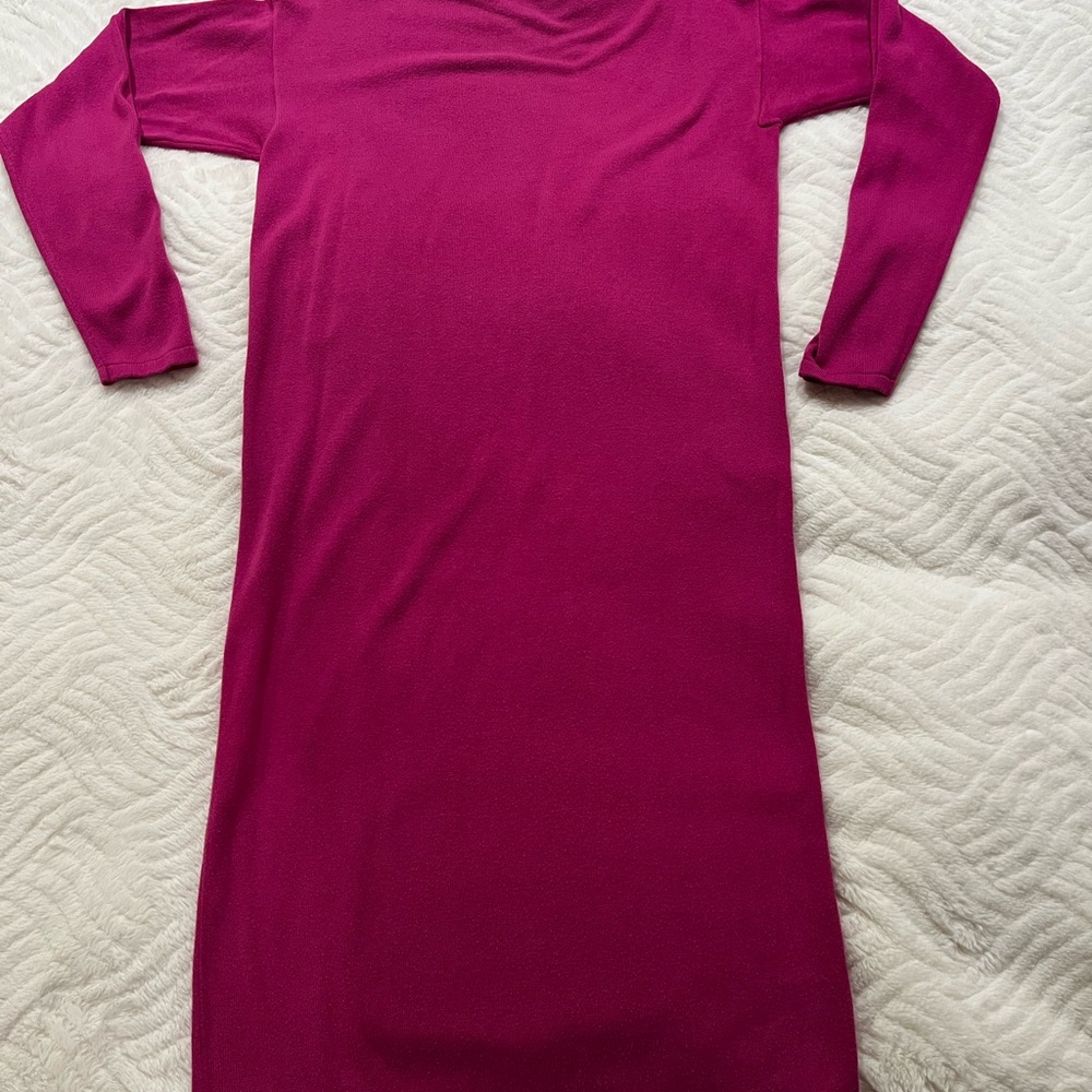 Ralph Lauren Fuchsia Long Sleeve Dress